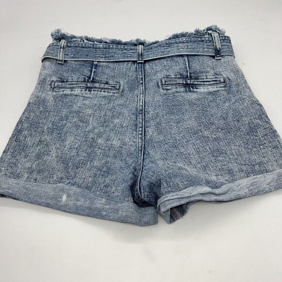 Kancan Medina Ultra High Rise Ruffle Shorts Acid Wash Size 28 - Picture 4 of 4